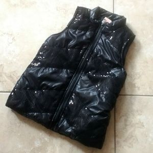Sequined Puffer Vest